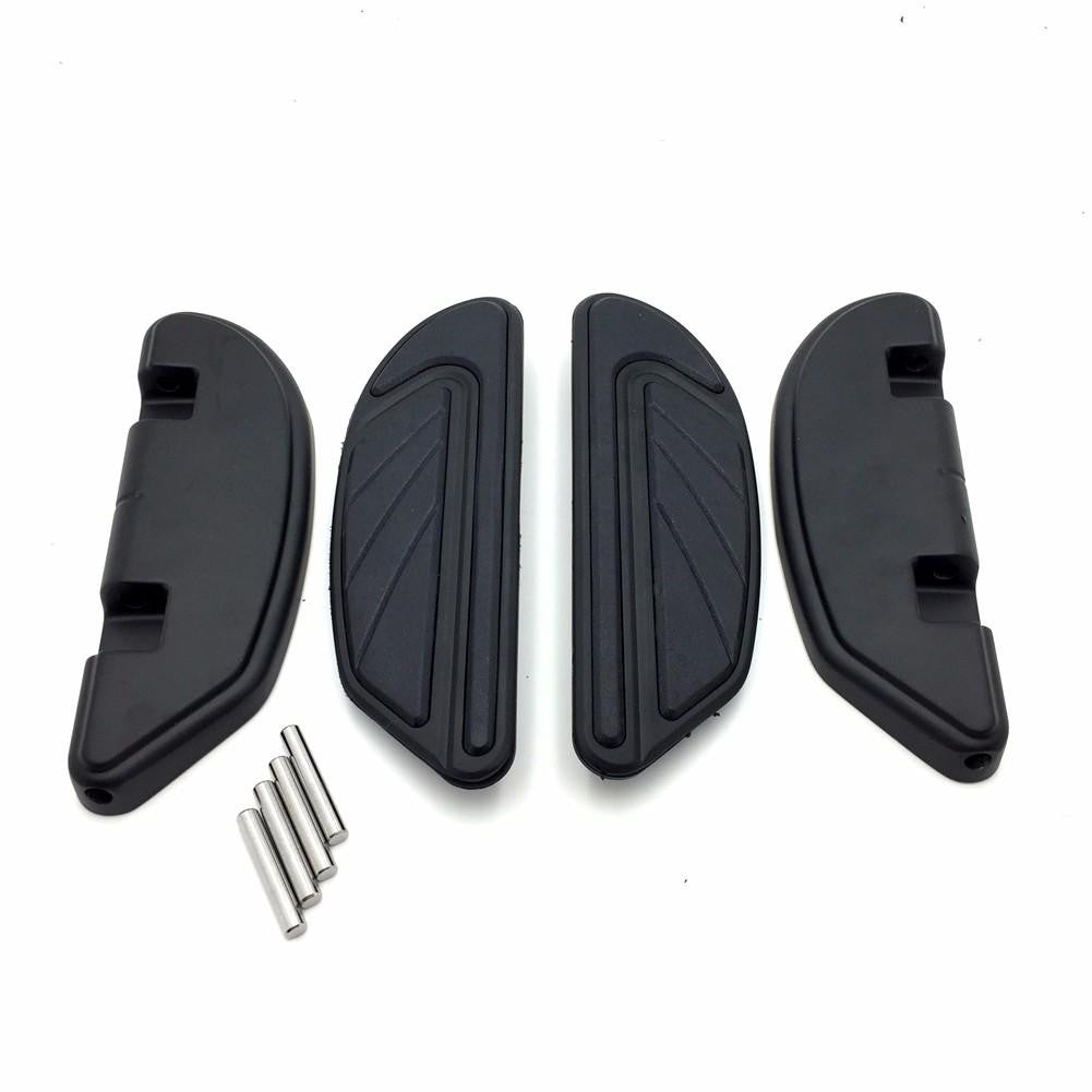 Black Airflow Passenger Footboard Kits For Harley 2006-later Dyna/ 2000-later Softail/ 1986-later Touring models equipped with passenger footboard supports