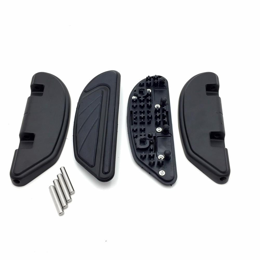 Black Airflow Passenger Footboard Kits For Harley Street Bob FXDB/ Softail Slim FLS/ Road Glide FLTRX