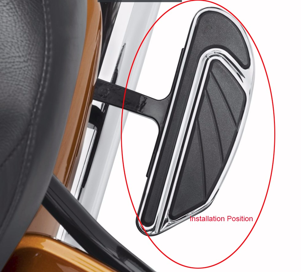 HTTMT Airflow Passenger Floorboards For Harley Touring - Fits Road King, Street Glide, Wide Glide - View #2