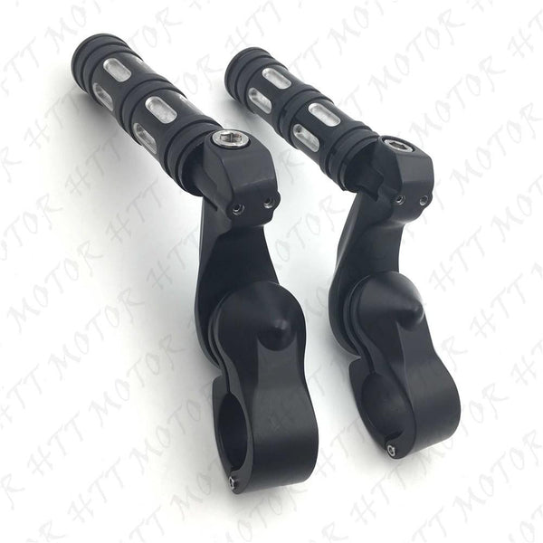 Black 2.5" Short Foot Peg Kit 1.25" Engine Guard For Suzuki BOULEVARD M90 M50Z
