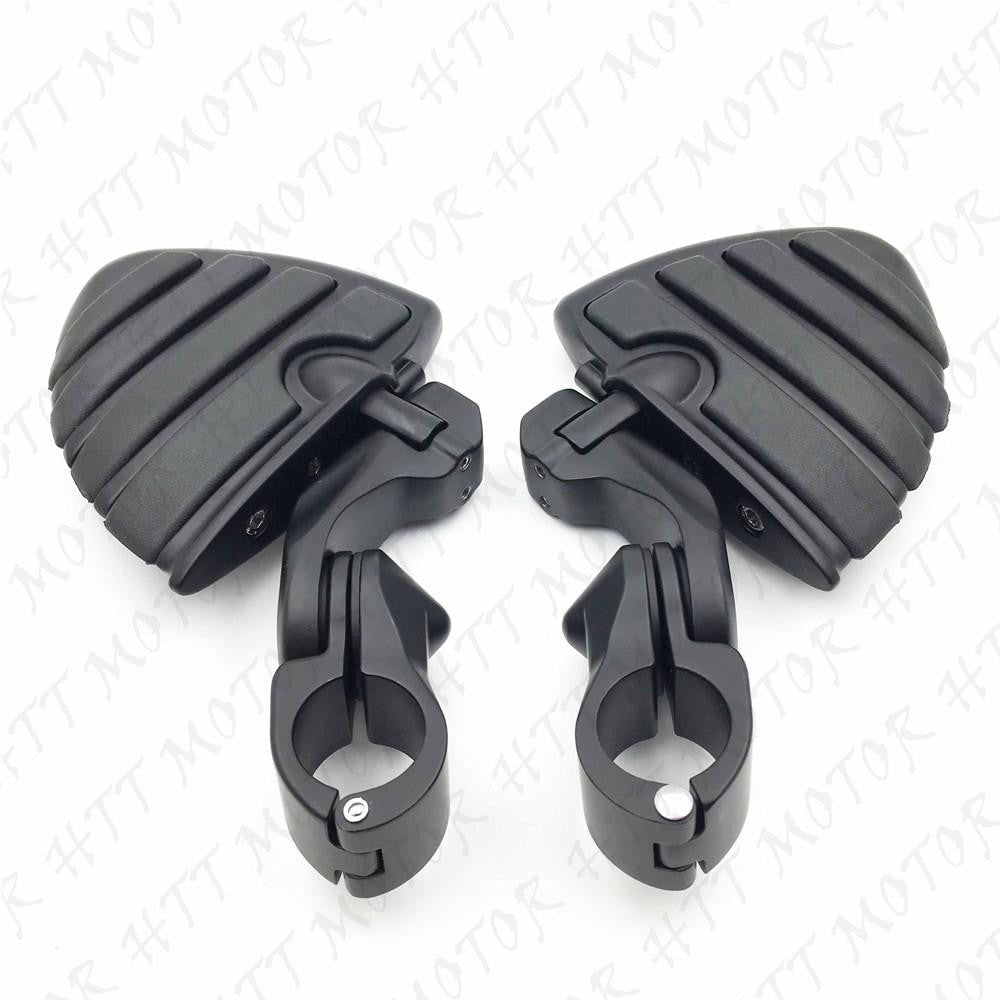 Black 2.5" Short FootPeg Kit 1.25" Engine Guard For Kawasaki VULCAN VN400 VN800