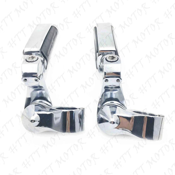 Chrome 2.5" Short Foot Peg Kit 1.25" Engine Guard For Yamaha XV250 XV400 XV535