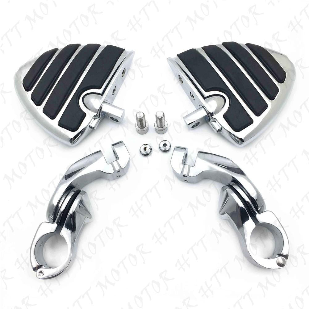 Chrome 2.5" Short FootPeg Kit 1.25" Engine Guard For Kawasaki VULCAN VN400 VN800