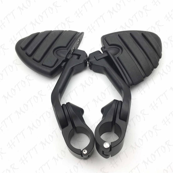 Black 5" Long FootPeg Kit 1.25" Engine Guard For Kawasaki VULCAN VN400 VN800