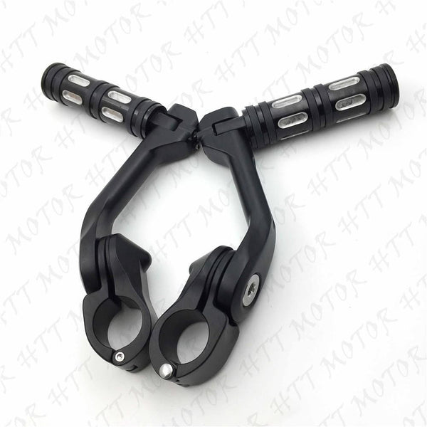 Black 5" Long Foot Peg Kit 1.25" Engine Guard For Suzuki BOULEVARD M90 M50Z