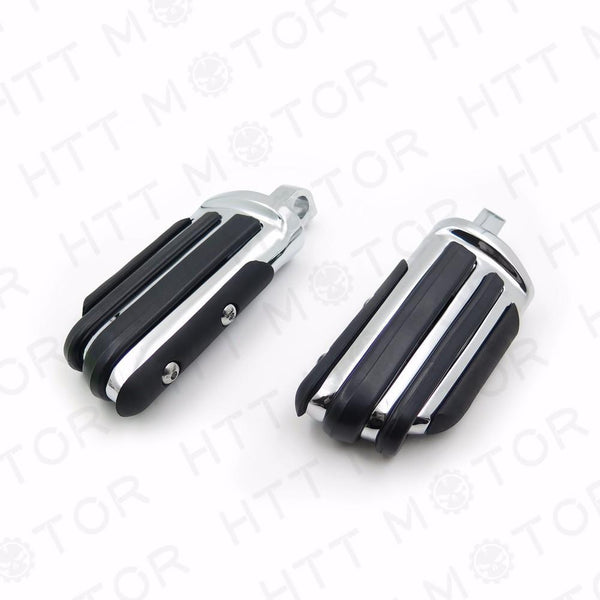 Chrome Wing Footrest Foot Pegs For Harley Davidson Dyna Glide Sportster 883 1200