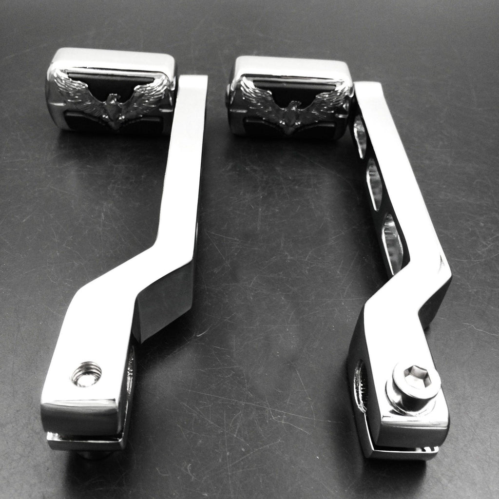 Gear Shift Foot Lever pegs for Harley Softail Tour Electra Glide FLTS Chrome