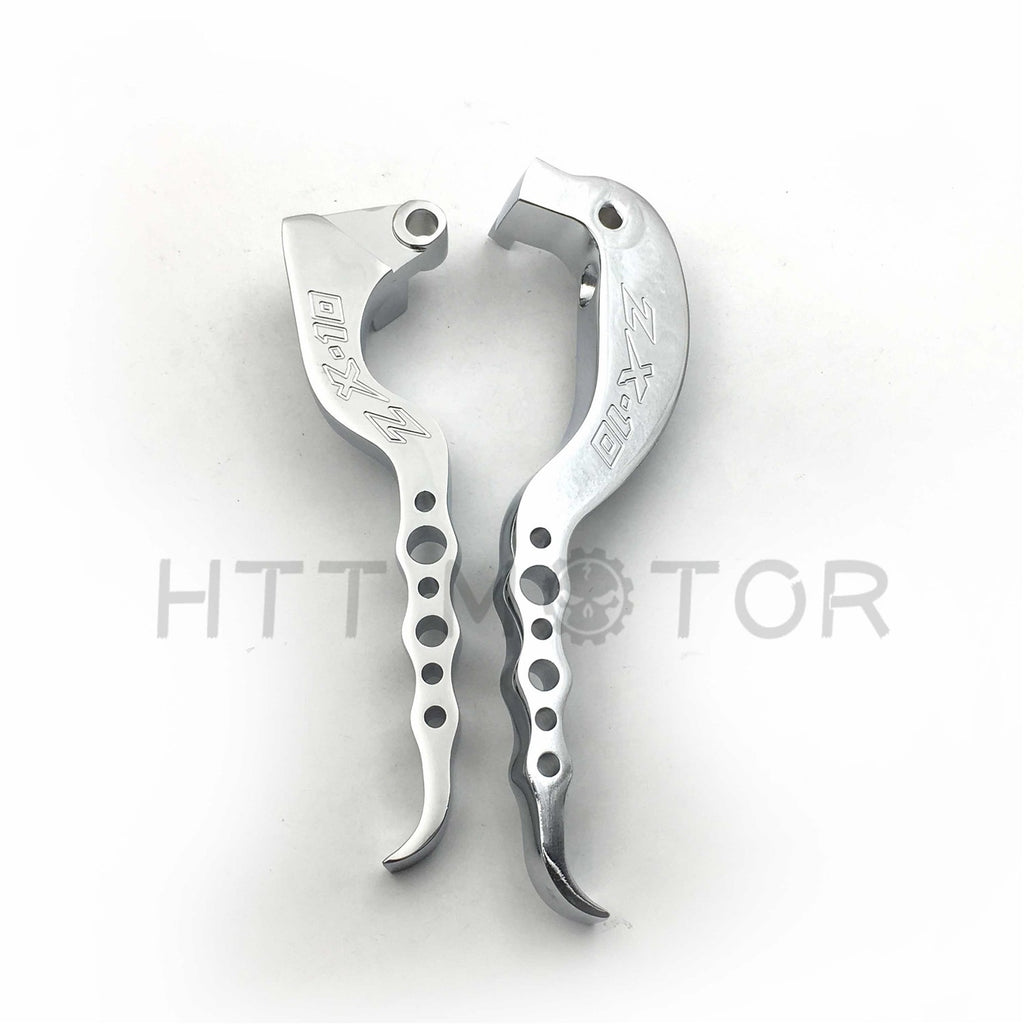 New Chrome Billet Brake Clutch Lever For Kawasaki Zx 10R Zx10R Zx-10R 2006 2007