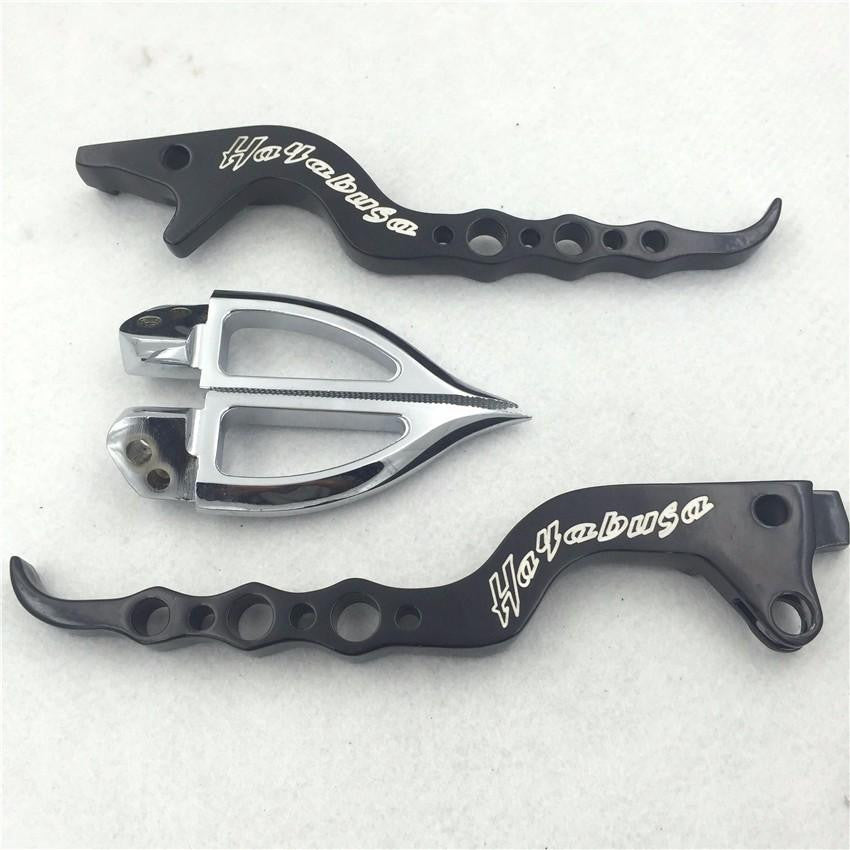 Black Handle Lever Blade Foot Pegs for 99-07 Suzuki Hayabusa GSX 1300R GSX-R1300