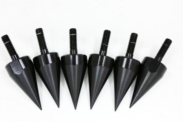 Universal Black Motorcycle Spike Bolts For Windscreen Fairings License Plate