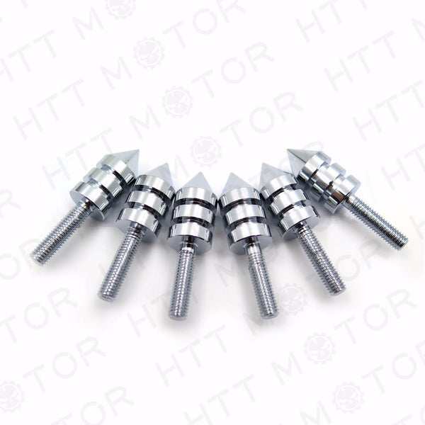 CHROME SPIKE WINDSCREEN BOLTS SCREWS For Kawasaki ZX-10R ZX-6R ZX-14RR ZZR 1400 ZX7R
