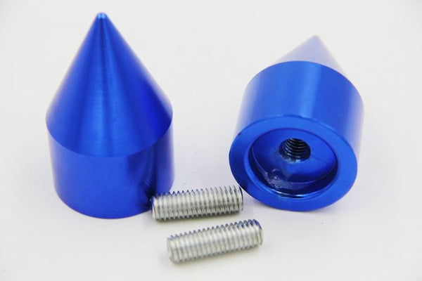 Spike Bar Ends For Kawasaki Ninja 250 500 Zx600 Zx6 636 Zzr600 Zx6R Zx6Rr Blue