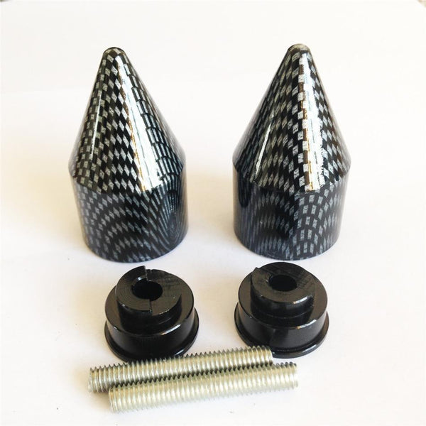 Carbon Spike Bar Ends Hand Grip Handlebar End Caps For Gold Wing GL 1800 2001-2013