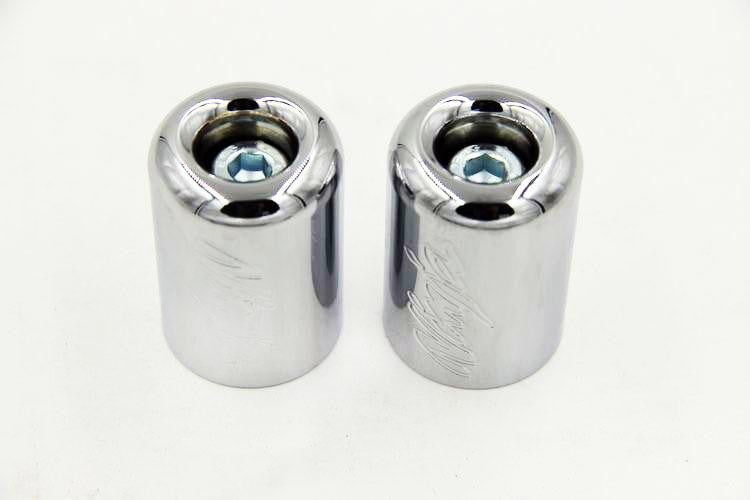 Hand Bar Ends For Kawasaki Ninja Ex250 Ex500 Ex650R Zx6R-636 Zzr1200 Chrome