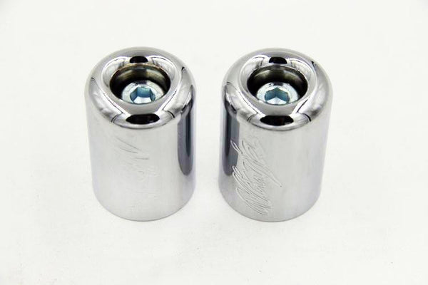 Hand Bar Ends For Kawasaki Ninja Ex250 Ex500 Ex650R Zx6R-636 Zzr1200 Chrome