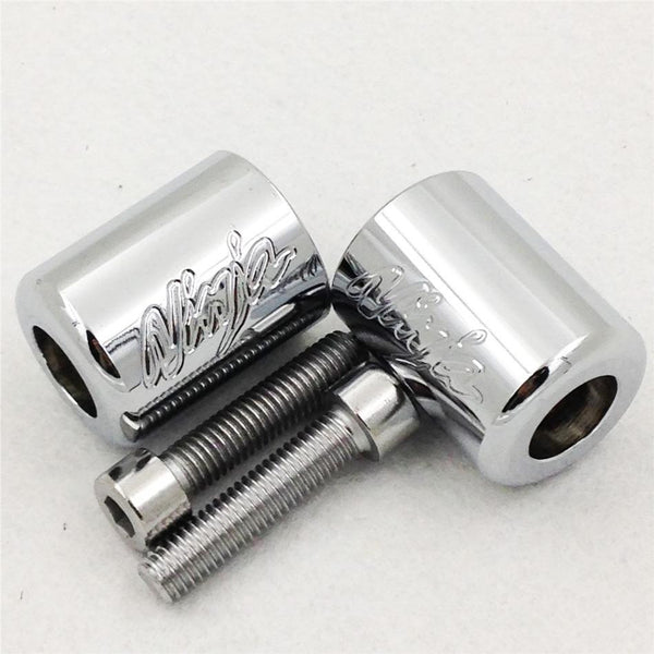 Bar Ends For Kawasaki Ninja Ex250 Ex500 Ex650R Zx6R-636 Zrx1100 Zzr1200 Black