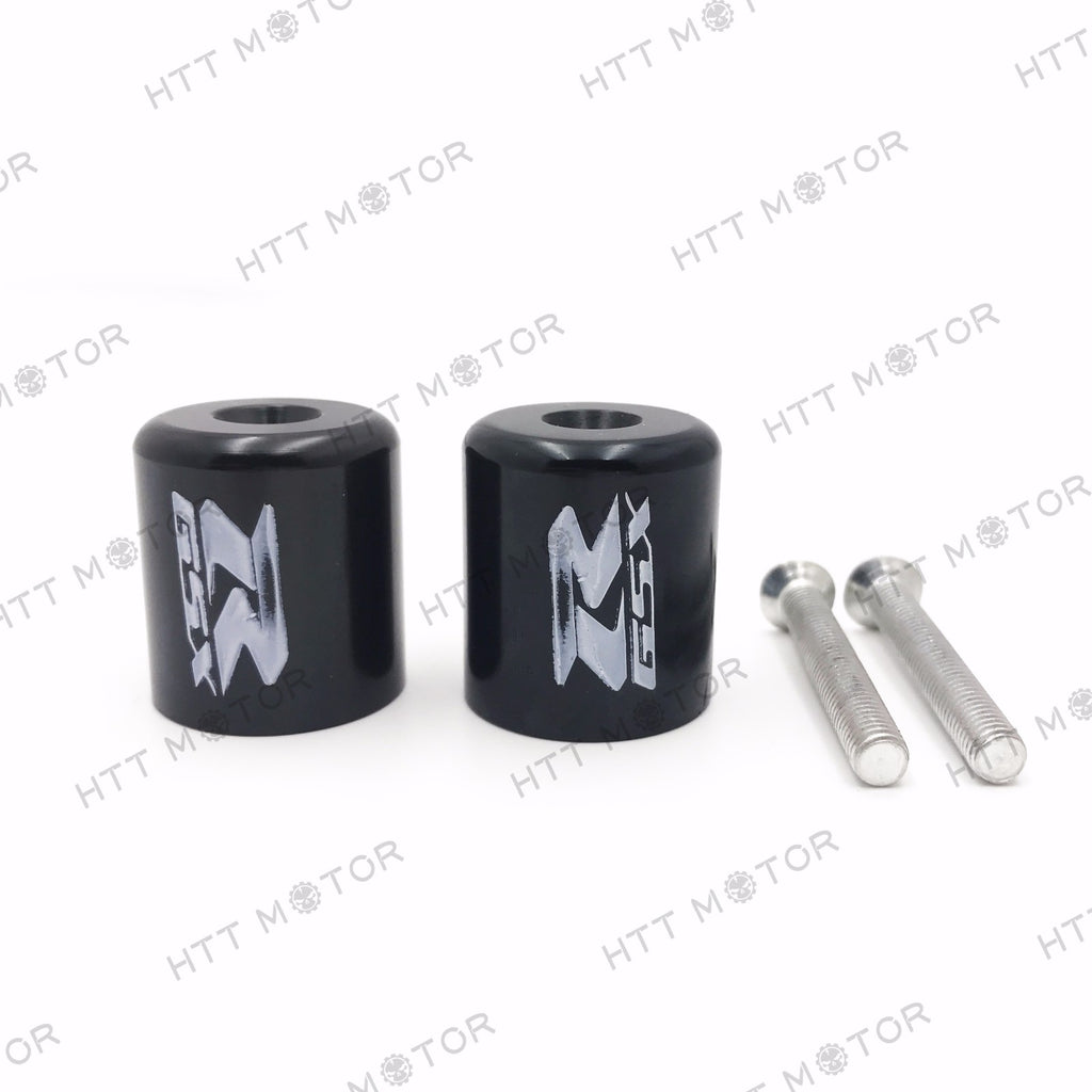 HTTMT- Black Hand Bar End For Suzuki GSXR600 92-14/GSXR750 96-14/GSXR1000 01-14 "GSXR"