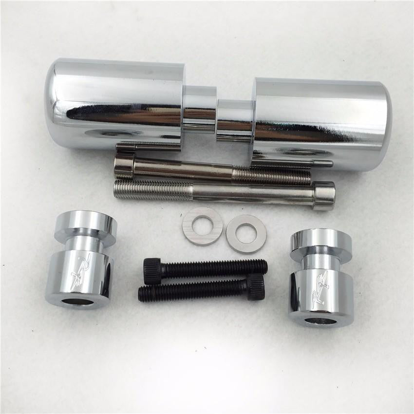 Chrome Swingarm Spools Frame Slider for 99-07 Suzuki Hayabusa GSX 1300R GSXR1300