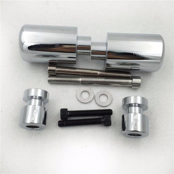 Chrome Swingarm Spools Frame Slider for 99-07 Suzuki Hayabusa GSX 1300R GSXR1300