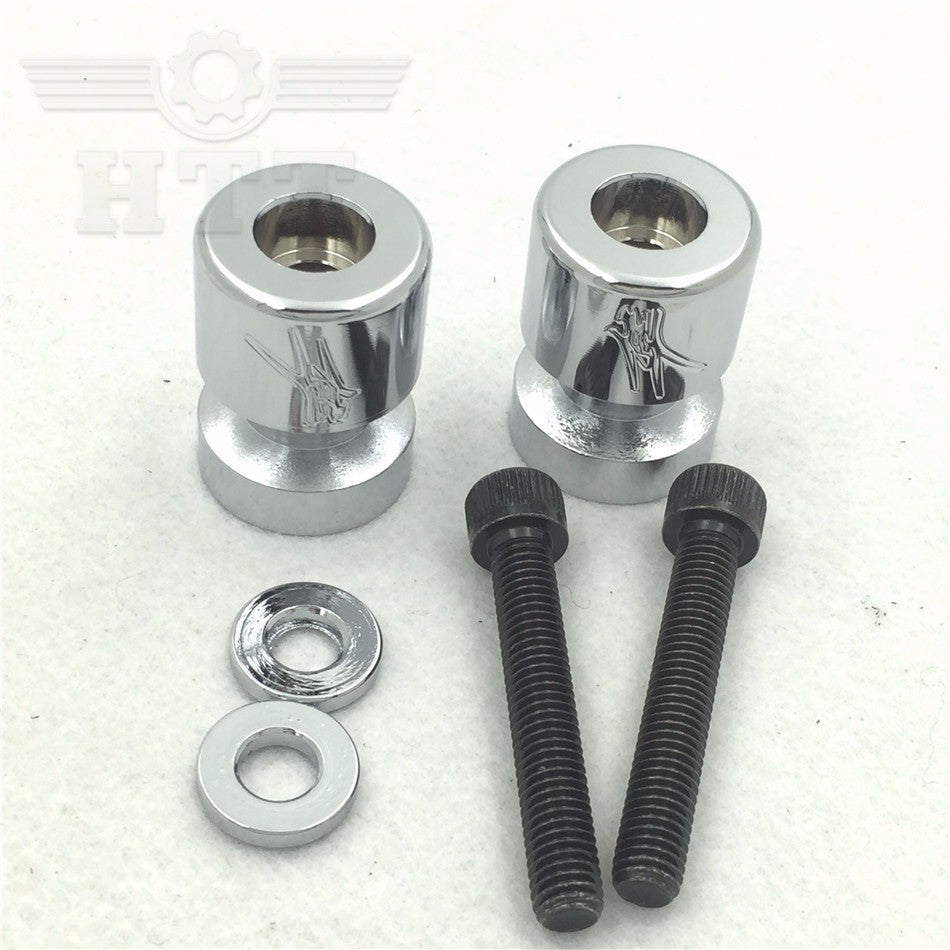 HTT Motorcycle Chrome Swingarm Spools "Sun" Engraved Logo For Suzuki GSX 1300R Hayabusa /GSF1250S Bandit/GSX 1300BK B-King /GSX-R 1000/GSX-R 1100/GSX-R 600/GSX-R 750/RF600/R