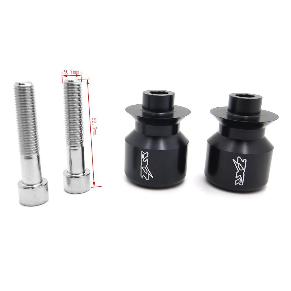 Black 10mm Swingarm Spools For Kawasaki Ninja 250R 650R Zx 6R 9R 10R 12R 14R Zzr