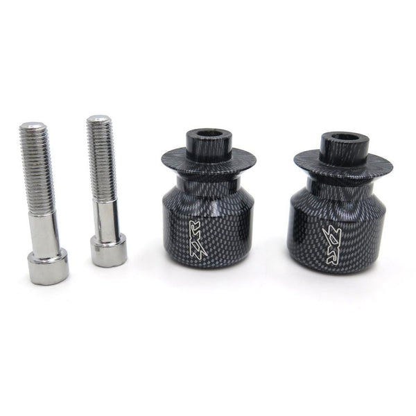 Carbon 10mm Swingarm Spools For Kawasaki Ninja 250R 650R Zx 6R 9R 10R 12R 14R Zzr