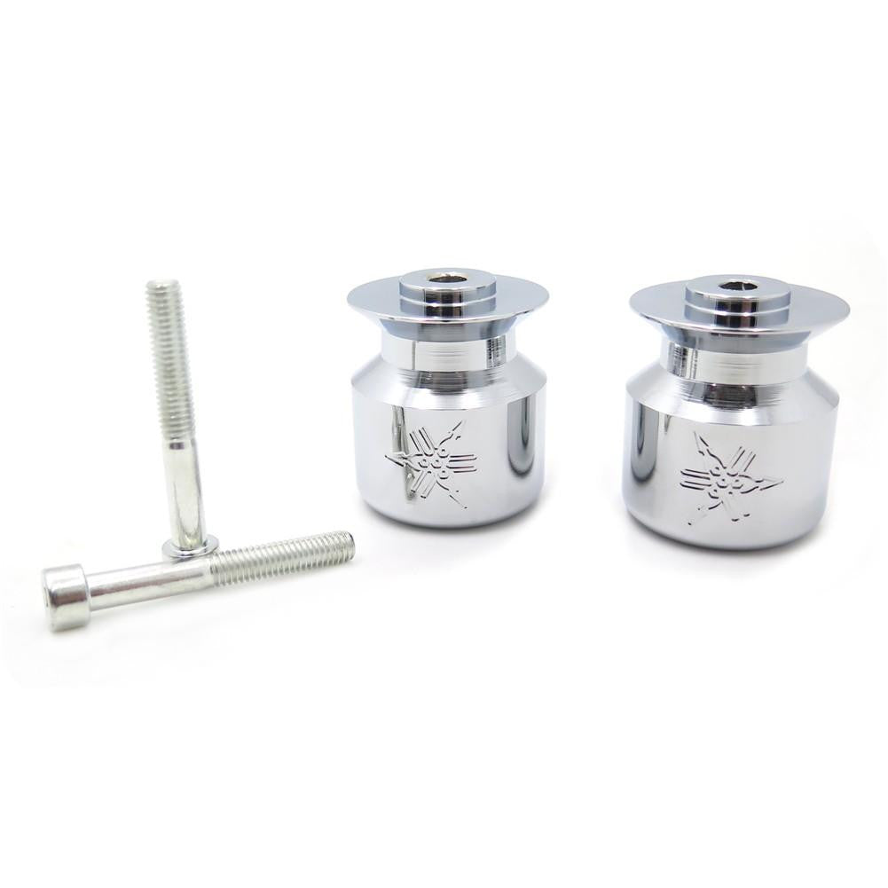 6mm Swingarm Spools Slider for Yamaha YZF R1 R6 R6S YZFR1 YZFR6 YZFR6S Chrome