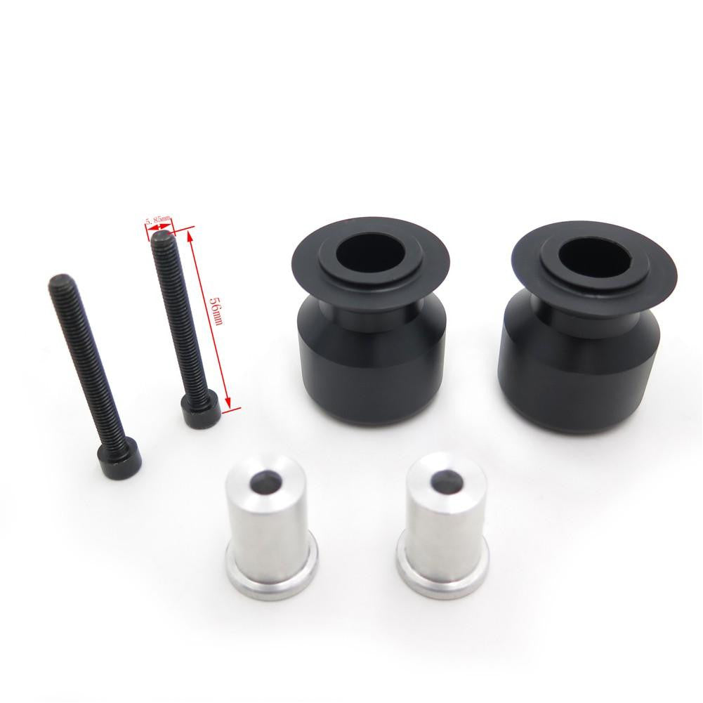 Black Swingarm Spools 6mm thread Yamaha FZ-1 FZ6 FZ8 FZS1000 FZS600 R1