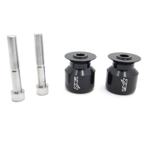 Swingarm Spools 10mm For Kawasaki Ninja 250 Zzr600 650R Z1000 Zrx1200 Zx12R Black