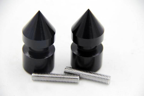 HTT Black Spike Swingarm Spools No logo 8mm Thread For Suzuki GSXR 1000 2001-2012/ GSXR 1100 1992-1998/ GSXR 600 1992-2012/ GSXR 750 1992-2011