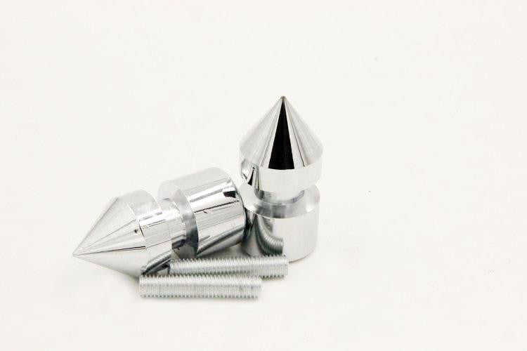 HTT Chrome Spike Swingarm Spools No logo 8mm Thread For Suzuki GSF1250S Bandit 2007-2009/ GSX 1300BK B-King 2008-2011/ GSX 1300R Hayabusa 1999-2011