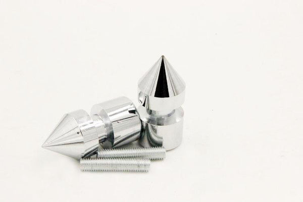 HTT Chrome Spike Swingarm Spools No logo 8mm Thread For Suzuki GSF1250S Bandit 2007-2009/ GSX 1300BK B-King 2008-2011/ GSX 1300R Hayabusa 1999-2011