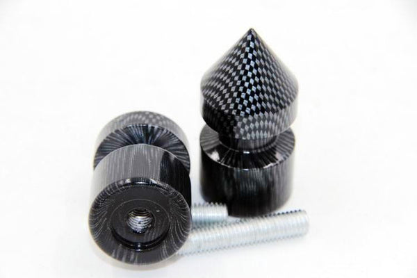 HTT Carbon Spike Swingarm Spools No logo 6mm Thread For Yamaha VMAX (All Years)/ Yamaha R6 YZF-R6 1998-2013/ Triumph Daytona 675 2006-2012