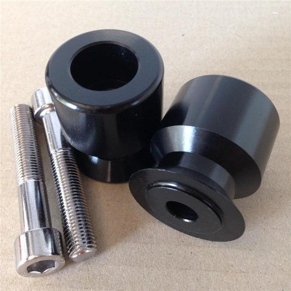 HTT Black Flat Swingarm Spools No logo 10mm Thread For Kawasaki Ninja 250R 2008-2011/ 650R 2006-2011/ ZX-10R ZX1000 2004-2010/ ZX-12R ZX1200 2000-2005