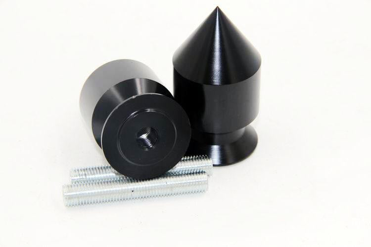 HTT Black Spike Swingarm Spools No logo 10mm Thread For Kawasaki ER-6N 2009-2010/Ninja 250R 2008-2011/ ZX-10R ZX1000 2004-2010/ ZX-12R ZX1200 2000-2005