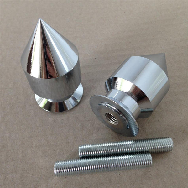 HTT Chrome Spike Swingarm Spools No logo 10mm Thread For Kawasaki ZZR 600 2003-2008/ Kawasaki Ninja ZX-6RR ZX600 2003-2006/ Kawasaki Ninja ZX-9R ZX900 1998-2003