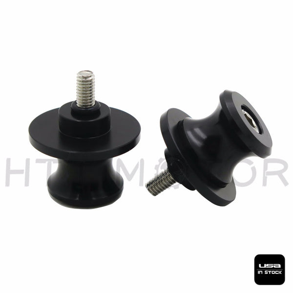 HTTMT- Motorcycle CNC M6 6mm Swingarm Spools Sliders for Honda Suzuki Yamaha YZF R3 Black