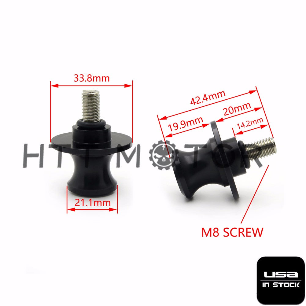 HTTMT- 8mm CNC Swingarm Spool Slider Screw for Kawasaki Z750 Z1000