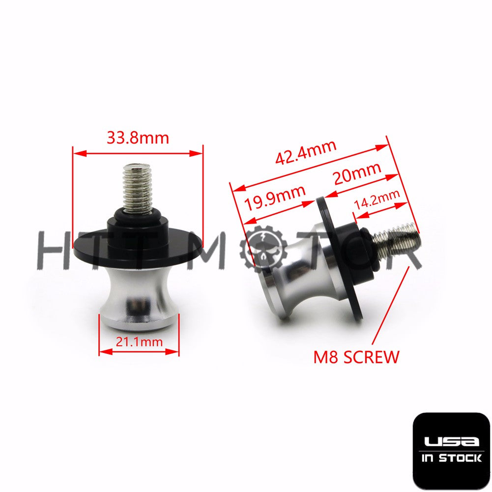 HTTMT- 8mm CNC Swingarm Spools Sliders Fit HONDA CBR1000RR 250R 600RR 900RR 954RR RC51