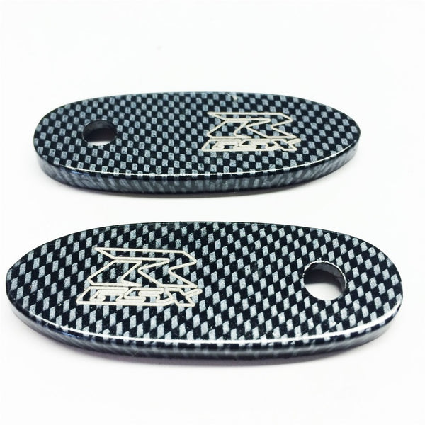 Mirror Block Off Base Plates For Suzuki Gsxr 600 750 1000 1100 Gsx-R Carbon