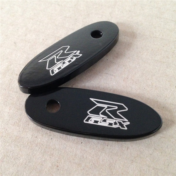Mirror Block Off Base Plates For Suzuki Gsxr 600 750 1000 1100 Gsx-R Black