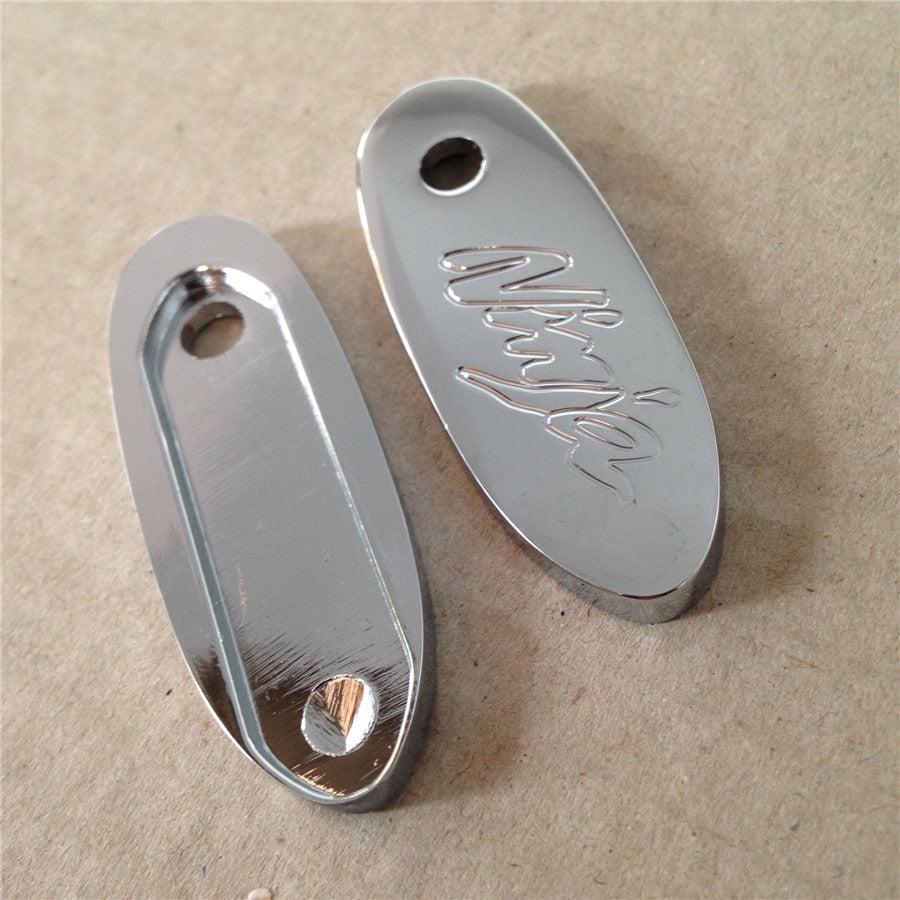 Mirror Block Off Base Plates For Kawasaki Ninja 500R 636 Zx6R Zx7 Zx9 10R Chrome