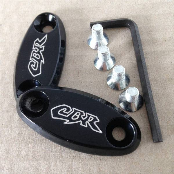 Mirror Block Off Base Plates For Honda Cbr 600 F4 F4I 900 Rr 929 954 1000Rr Blk