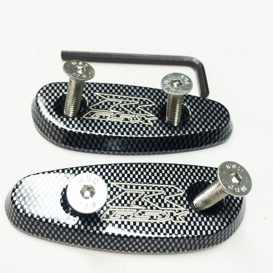 Mirror Block Off Base Plates For Suzuki Gsxr 600 750 1000 Gsx-R 2001-2004 Carbon