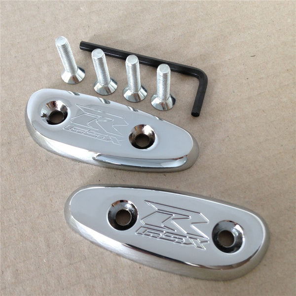 Mirror Block Off Base Plates For Suzuki Gsxr 600 750 1000 Gsx-R 2001-2004 Chrome