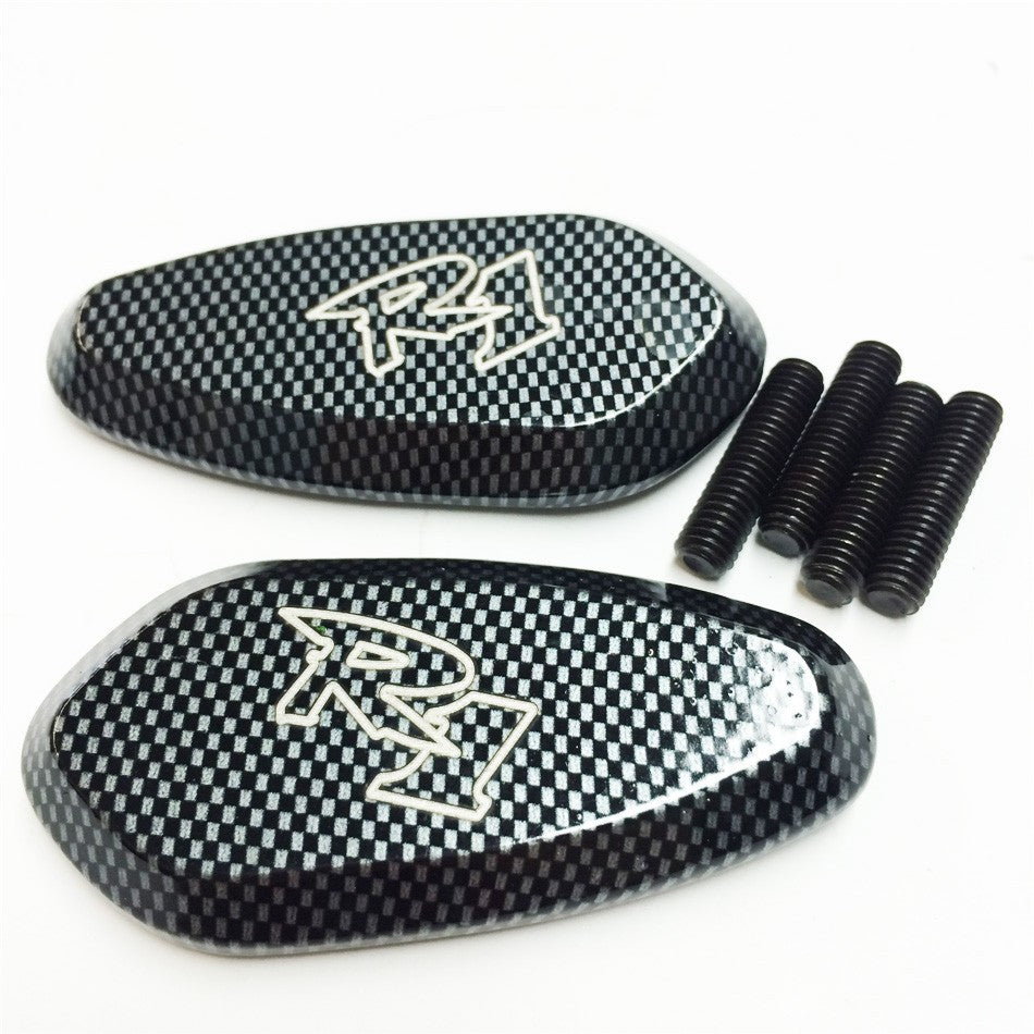 Mirror Block Off Base Plates For 2000-2008 Yamaha R1 Yzf-R1 Yzfr1 Carbon