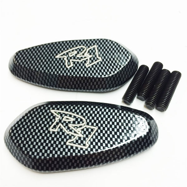 Mirror Block Off Base Plates For 2000-2008 Yamaha R1 Yzf-R1 Yzfr1 Carbon