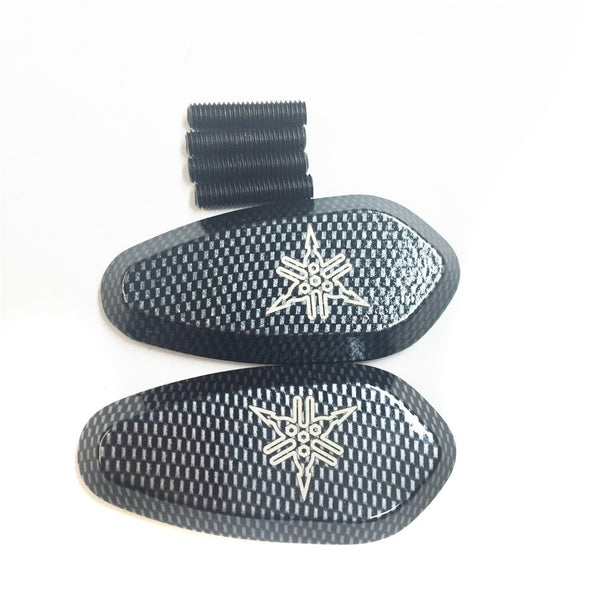Mirror Block Off Base Plates For 2000-2008 Yamaha R1 Yzf-R1 Yzfr1 Carbon