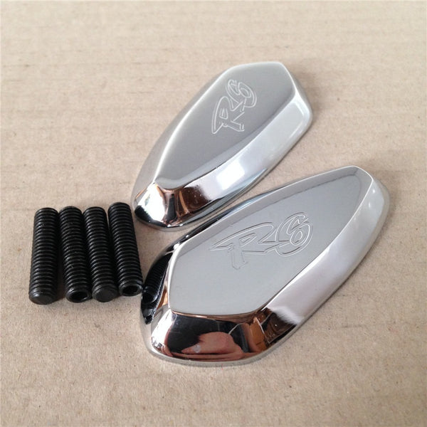 Motor Mirror Block Off Base Plates For 1999-2007 Yamaha R6 Yzf-R6 Yzfr6 Chrome