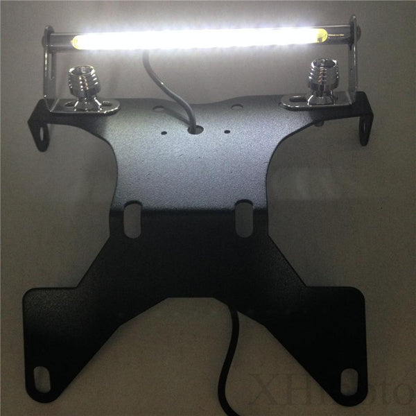 HTT Black LED light Fender Eliminator Tidy Tail No Logo For 2003-2004 Suzuki GSXR 1000/ 1997-2002 Suzuki Gsxr 1000 Gsx-R1000(minor drilling is required to fit)